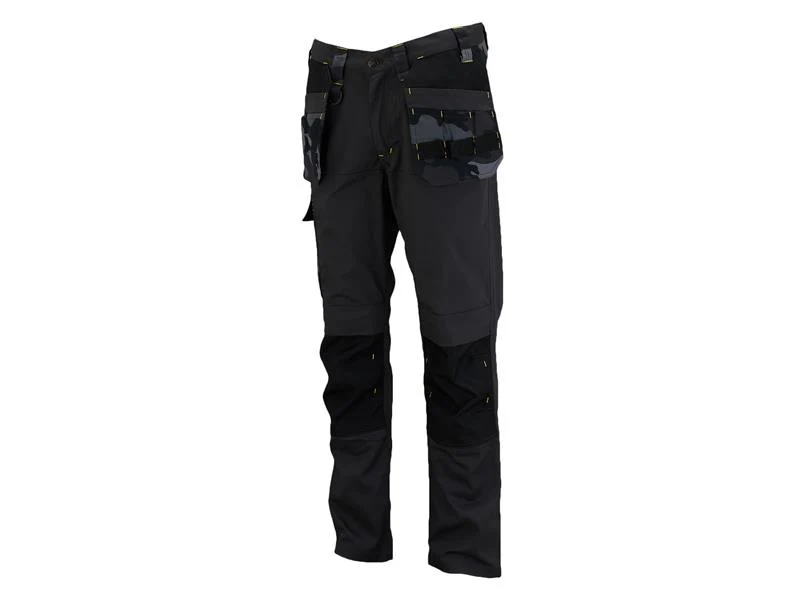 STANLEY® Clothing Dixon Slim Fit Trousers Black Camouflage Leg R - Image 2