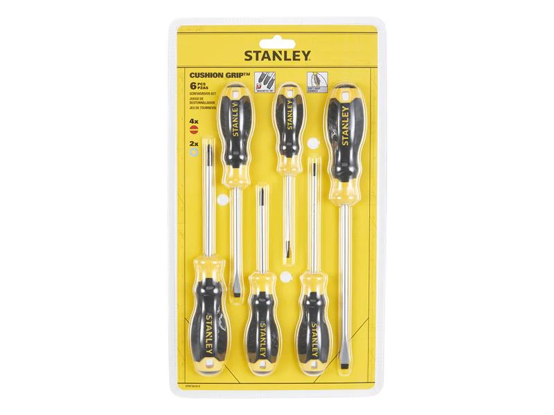 STANLEY® Hand Tools CUSHION GRIP™ Screwdriver Set, 6 Piece - Image 3
