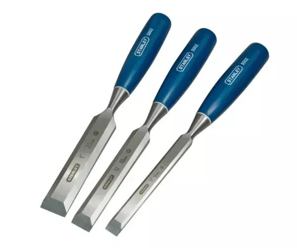 Stanley 5002 Bevel Edge Chisel Set, 3 Piece