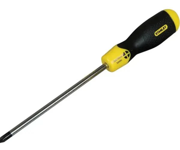 Stanley Cushion Grip Screwdriver Pozidriv Tip PZ1 x 75mm