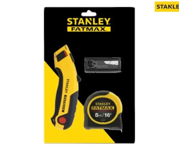 Stanley FatMax® Triple Pack - Tape, Retractable Knife and Blades - Image 2