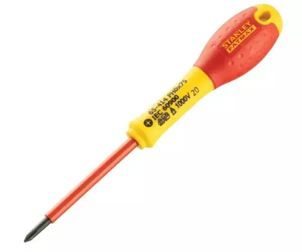 Stanley FatMax® VDE Insulated Screwdriver Phillips Tip PH0 x 75mm