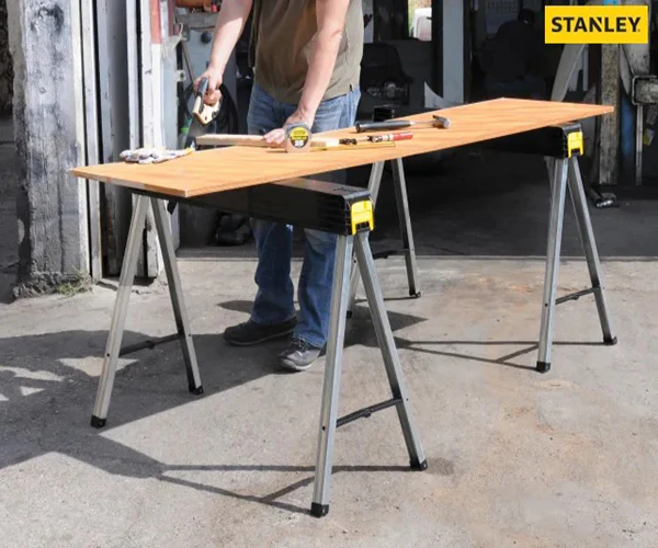 Stanley Folding Metal Leg Sawhorses (Twin Pack) - Image 5