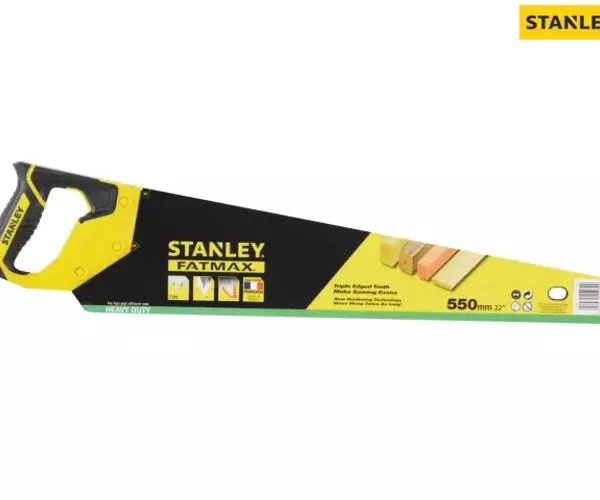 Stanley Jet Cut Heavy-Duty Handsaw 550mm (22in) 7 TPI - Image 2