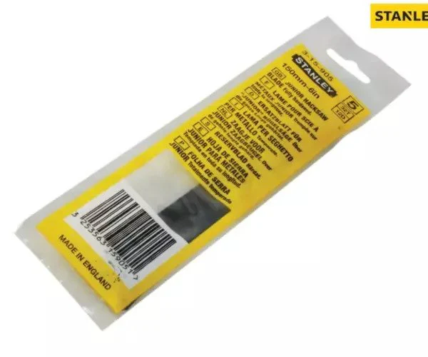 Stanley Junior Blades 150mm (6in) (Card of 5) - Image 2
