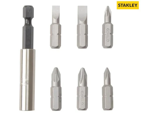 Stanley Slotted/Phillips/Pozidriv Insert Bit Set, 7 Piece - Image 3