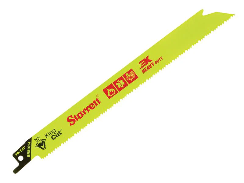 Starrett BR81014-5 Bi-Metal King Cut™ Demolition Blade 203mm 10-14 TPI (Pack 5)