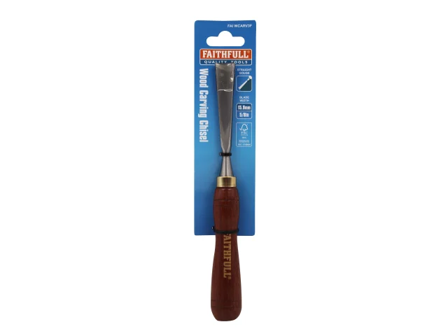 Faithfull Straight Gouge Carving Chisel 5/8in - FSC 100% - Image 3