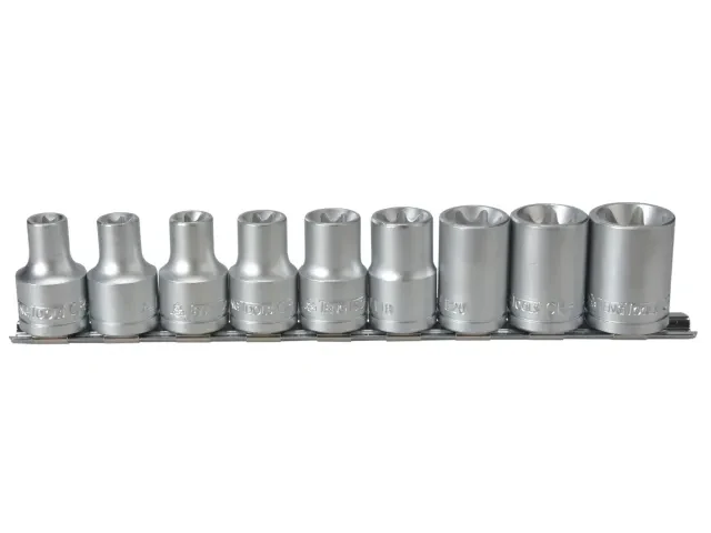 Teng 1/2in Drive M1210 External TORX Socket Clip Rail Set, 9 Piece - Image 2