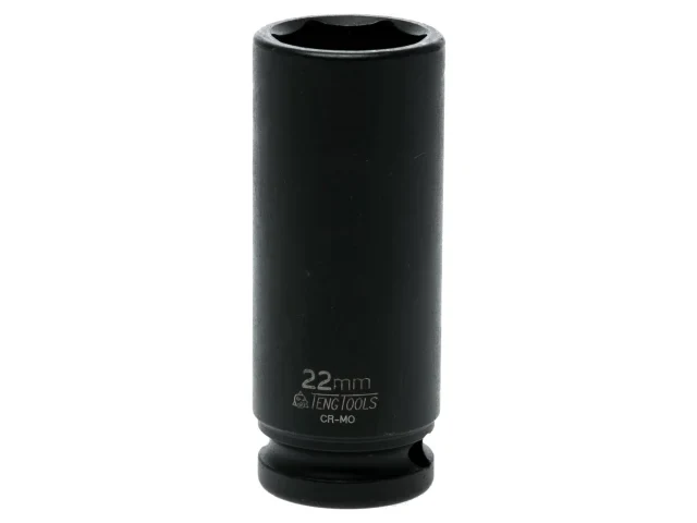Teng Deep Impact Socket Hexagon 6-Point 1/2in Drive 22mm - Image 2