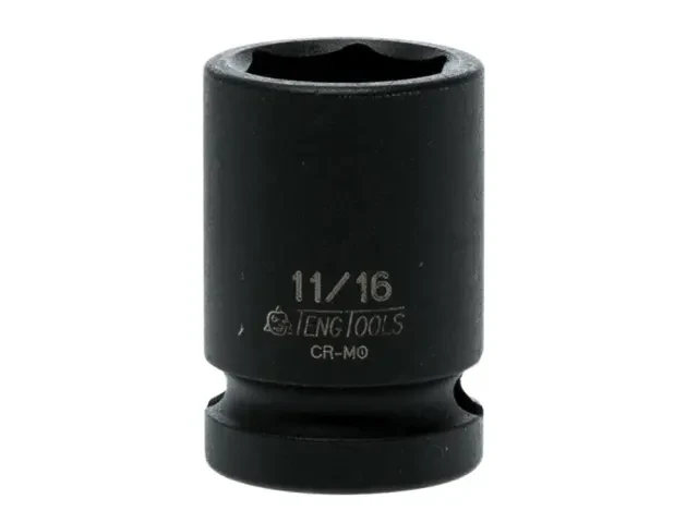 Teng Impact Socket Hexagon 6-Point 1/2in Drive 11/16in - Image 2