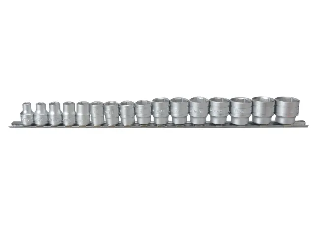 Teng M3816 Socket Clip Rail Set of 16 Metric 3/8in Drive - Image 2