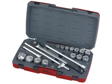 Teng T3418-6 Socket Set of 18 Metric 3/4in Drive