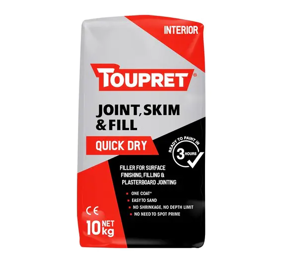 Toupret  Quick Dry Joint Skim & Fill 10kg