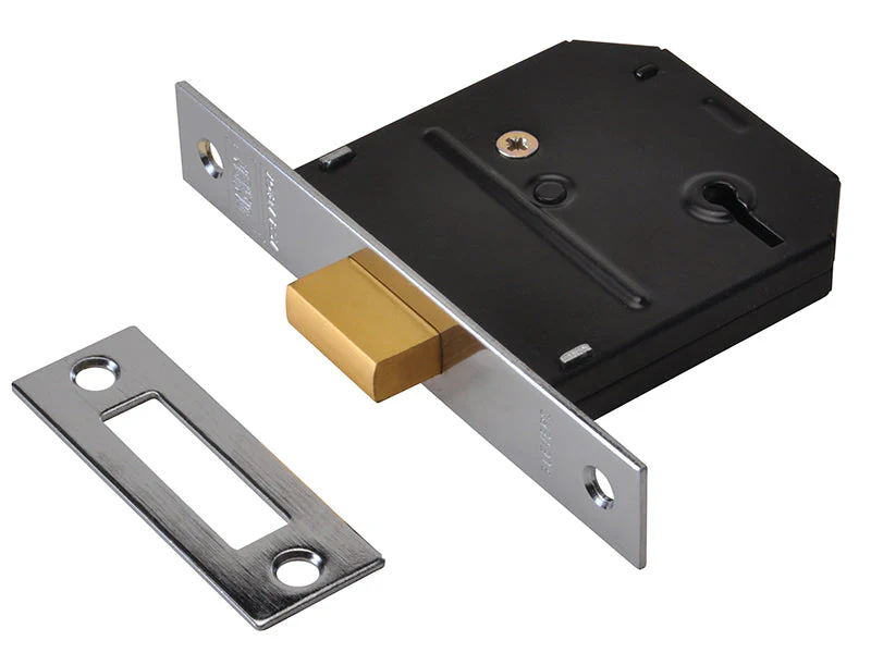 UNION  ES-DL Essentials 3 Lever Mortice Deadlock Chrome 79mm 3in Visi