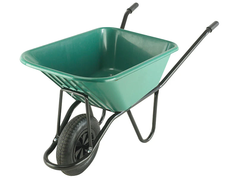 Walsall  120L Green Monarch Polypropylene Wheelbarrow