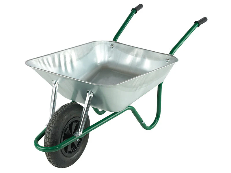 Walsall Boxed 85L Galvanised Easi-Load Builder's Wheelbarrow
