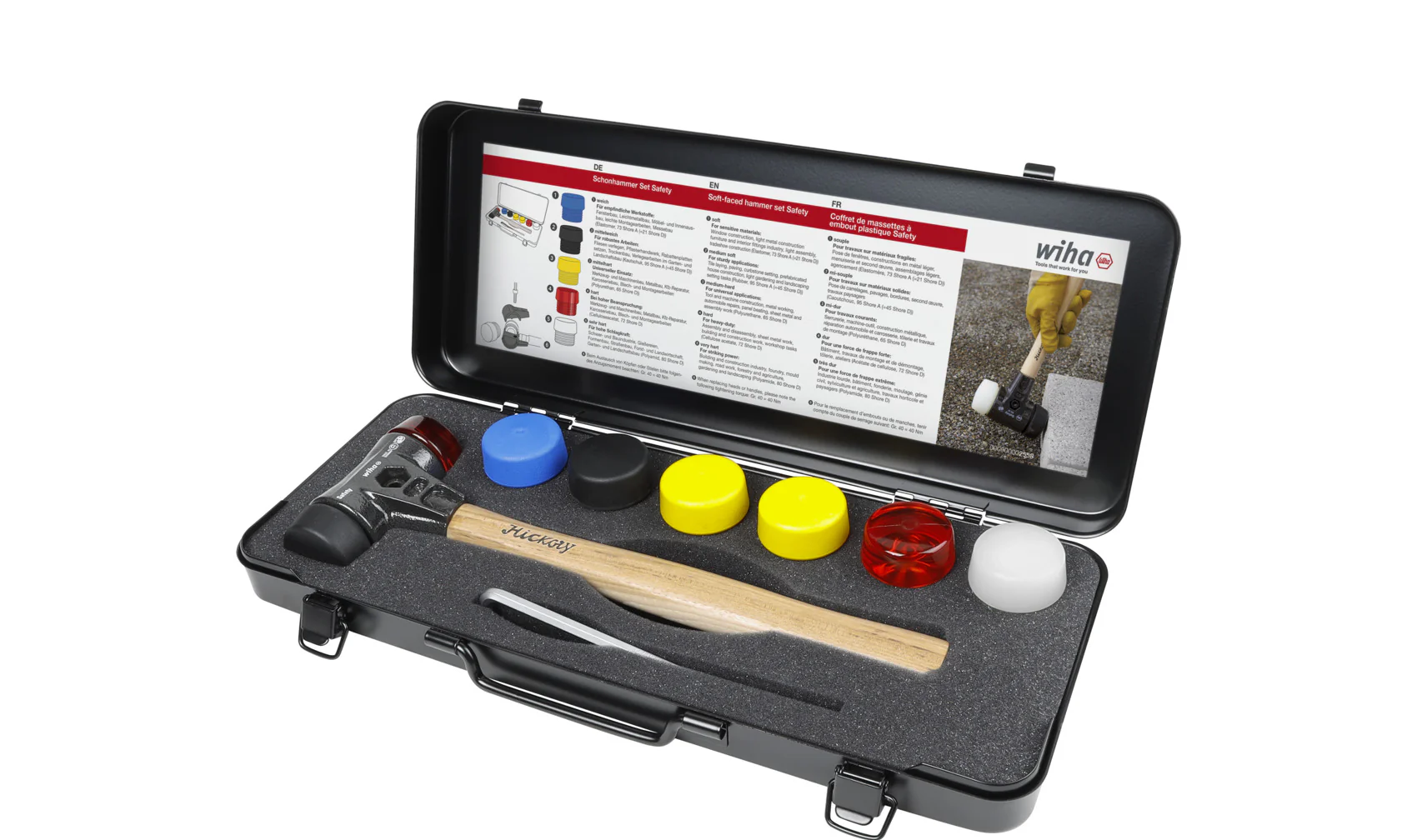 Wiha Assorted Hammer Face Set, 9 Piece