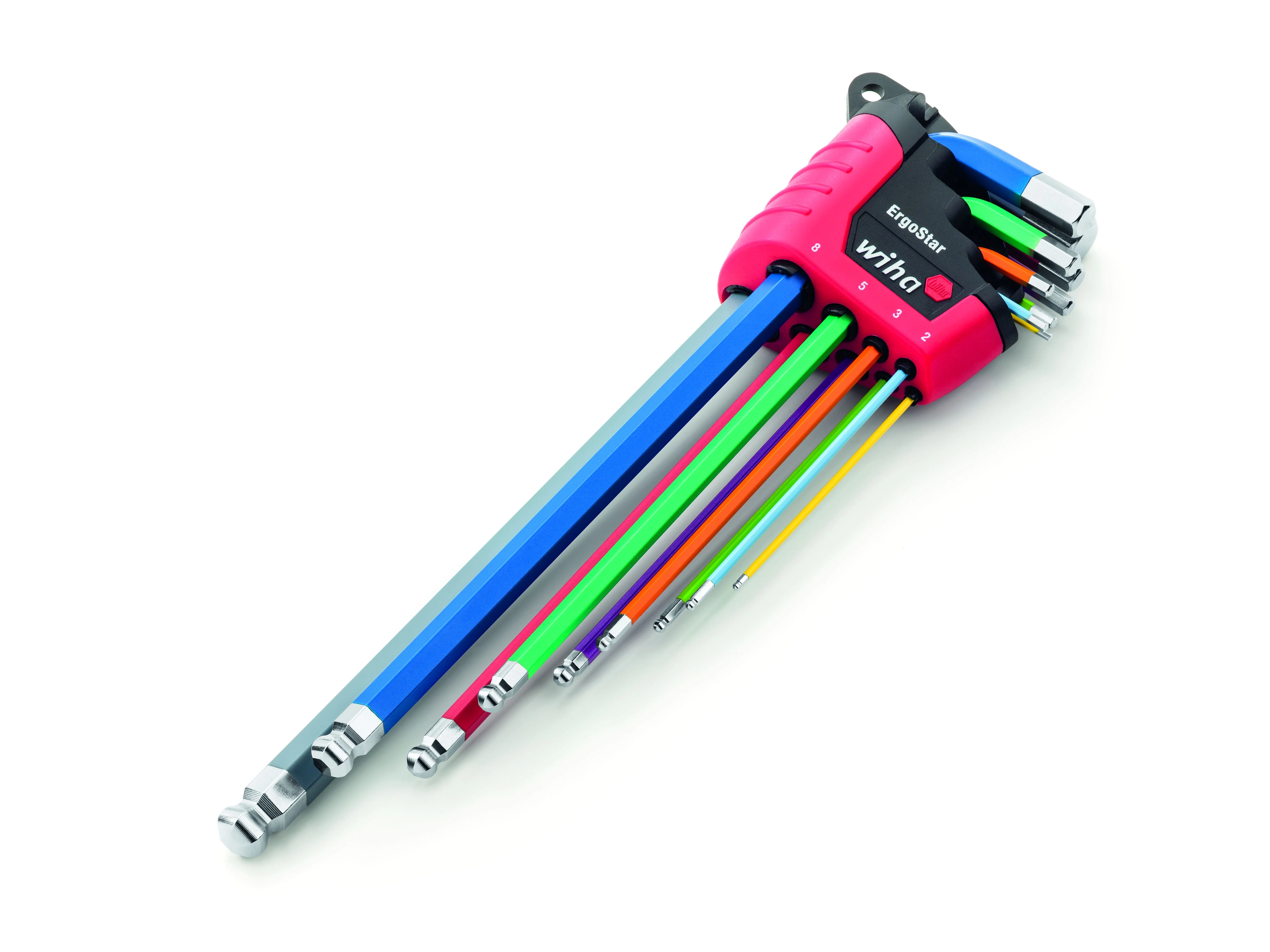 Wiha ErgoStar Colour Hex Ball End L-key Set, 9 Piece - Image 3