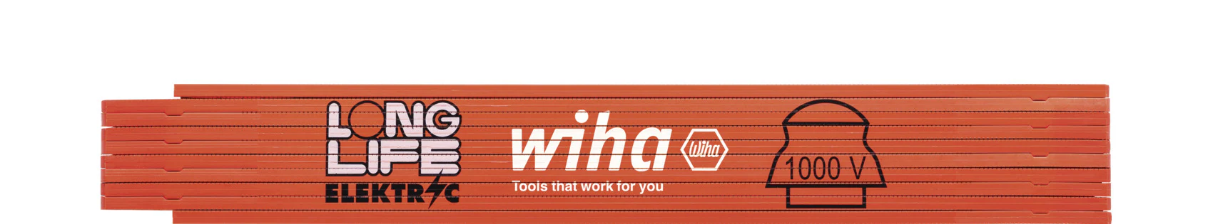 Wiha Longlife® Electrician's Folding Ruler 2m - Image 3