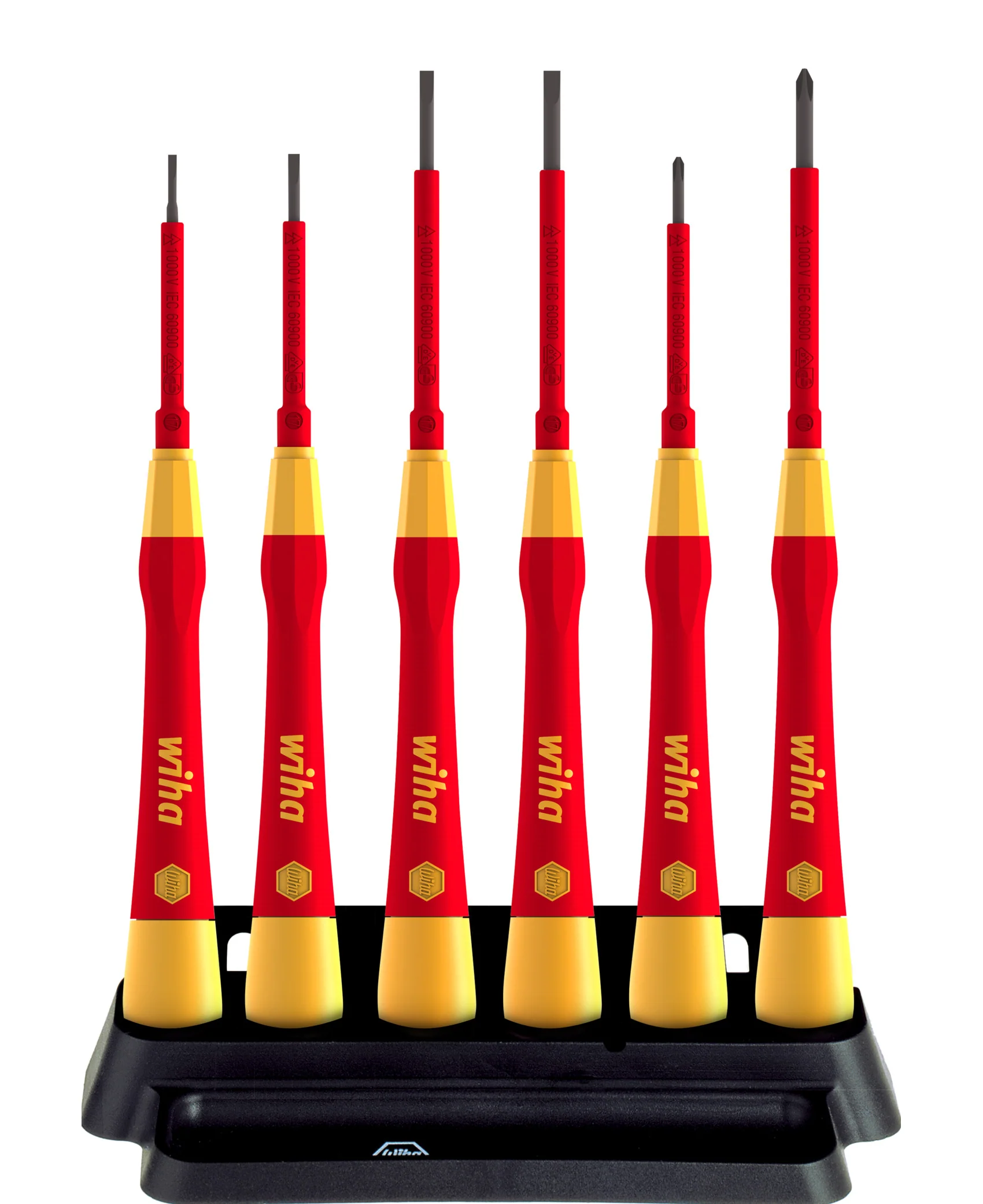 Wiha PicoFinish® SL/PH Fine VDE Screwdriver Set, 7 Piece