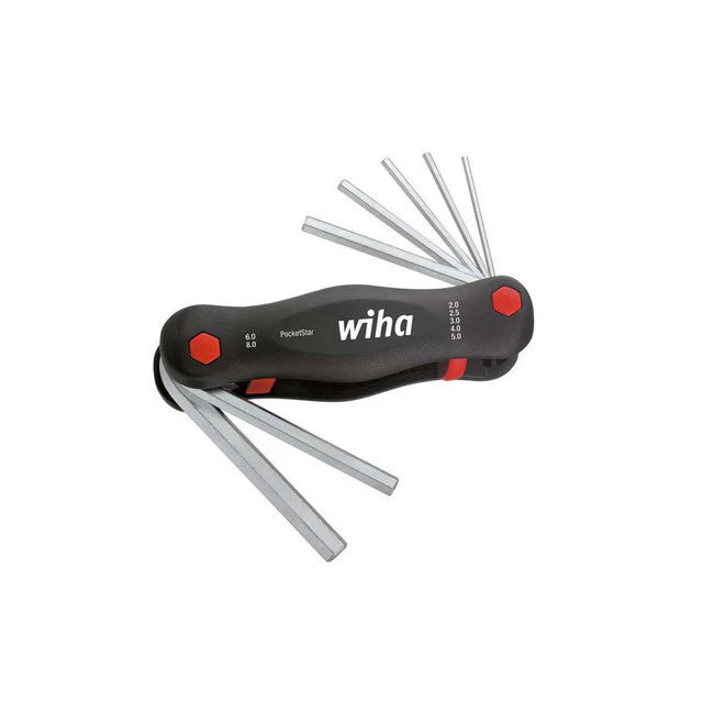 Wiha PocketStar Hex Key Set, 7 Piece (2-8mm)