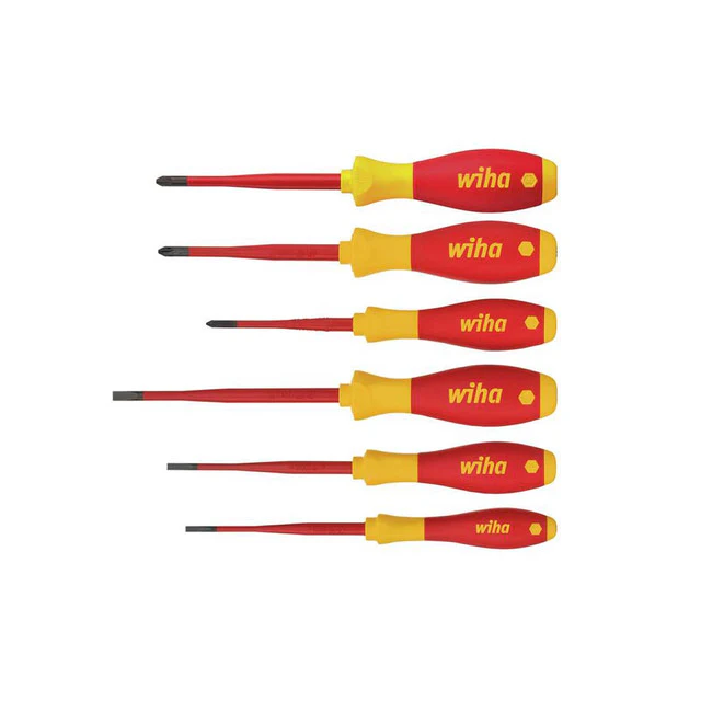 Wiha SoftFinish® electric SL/PH/PZS Screwdriver Set, 6 Piece