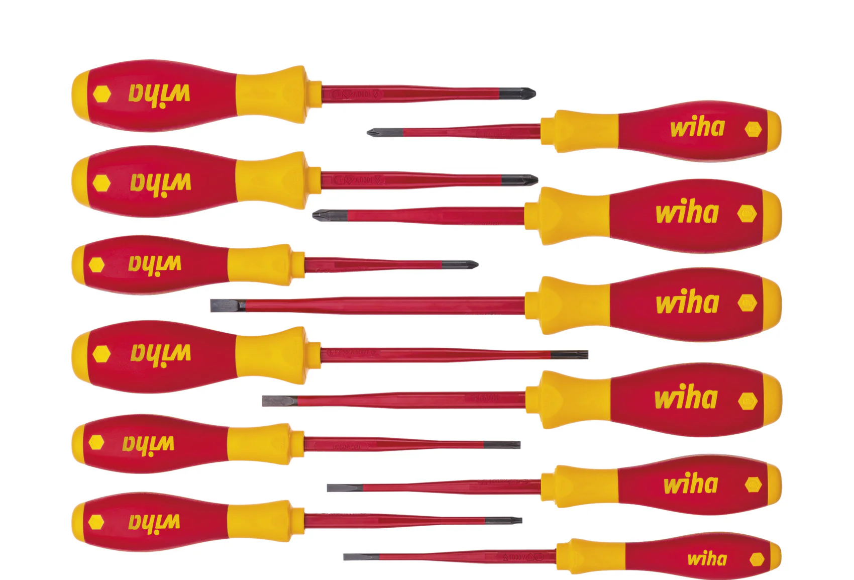 Wiha SoftFinish® electric slimFix Screwdriver Set, 12 Piece