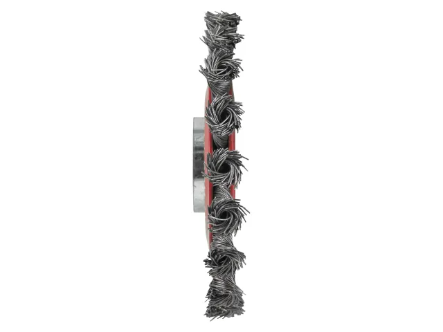 Faithfull X-LOCK Conical Wire Brush 115mm M14x2, 0.50mm Steel Wire - Image 3