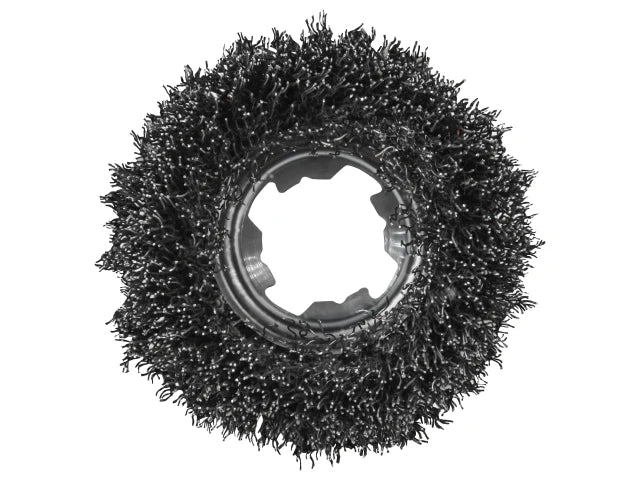Faithfull X-LOCK Wire Cup Brush 75mm M14x2, 0.30mm Stainless Steel Wire - Image 3