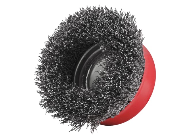 Faithfull X-LOCK Wire Cup Brush 75mm M14x2, 0.30mm Steel Wire - Image 4
