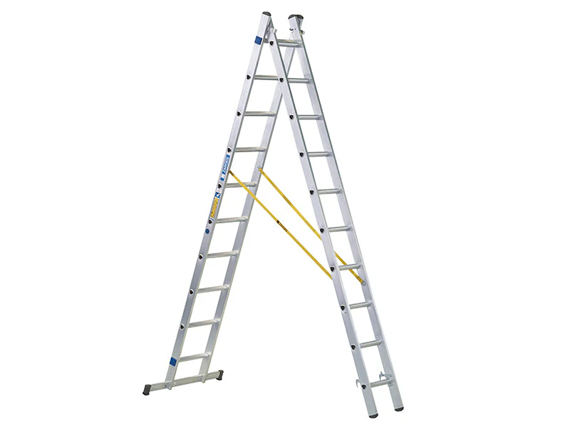 Zarges D-Rung Combination Ladder 2-Part 2 x 12 Rungs